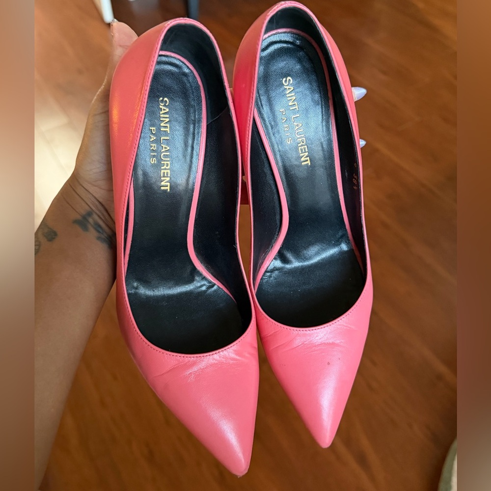Saint Laurent Vibrant Pink Heels